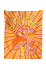 70s Inspired Mushroom Tapestry