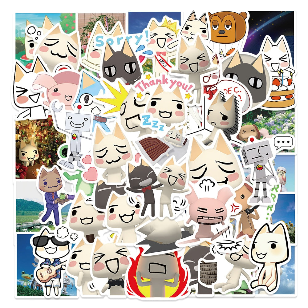 Toro Inoue Cat Sticker Set