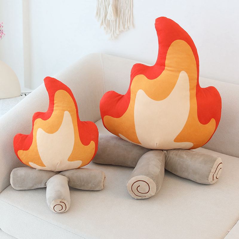 Fall Decor Cozy Simulation Bonfire Plush Toy