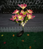 Solar LED Flower Garden Lamp