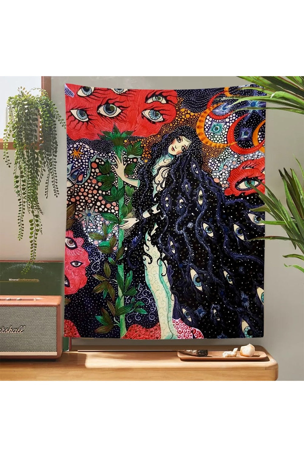 Mistress Of The World Psychedelic Tapestry