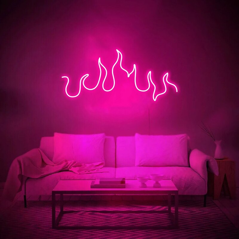 Fiery Neon Wall Lamp