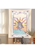 Charming Cat Tarot Wall Tapestry