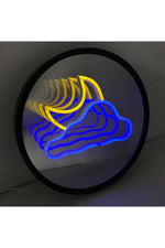 Cloud-Moon Neon Decor Mirror