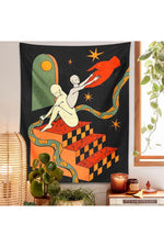 Entrancing Trippy Art Tapestry