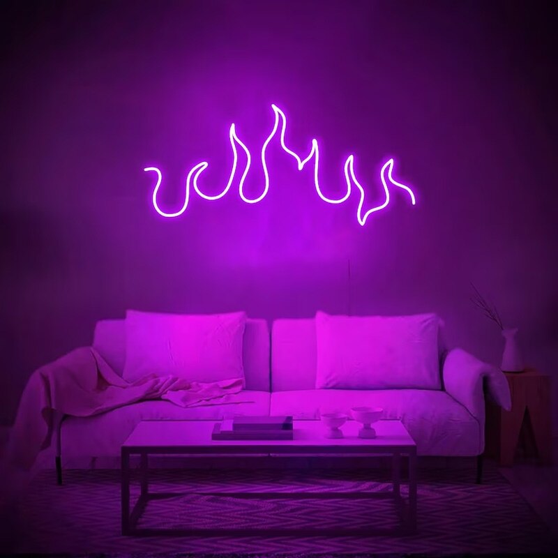 Fiery Neon Wall Lamp