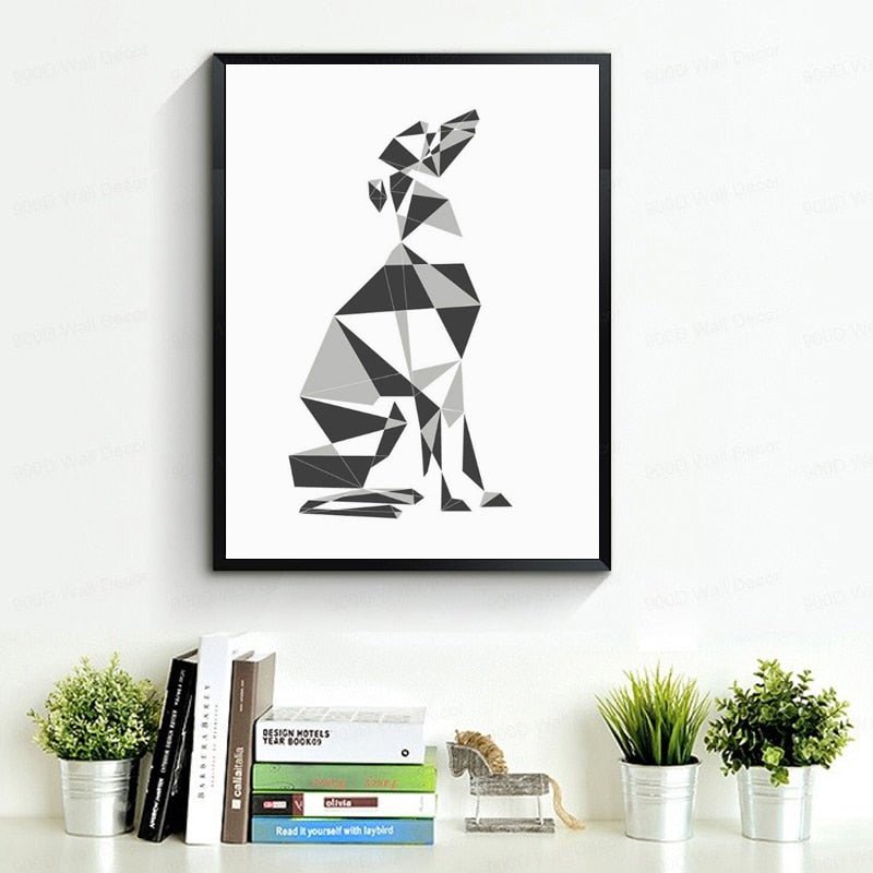 Aesthetic Abstract Dog Poster