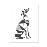 Dog Themed Abstract Poster