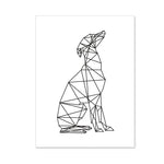 Aesthetic Abstract Dog Poster