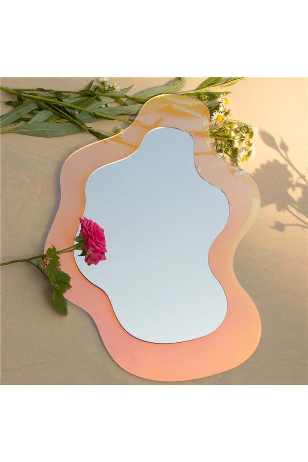 Acrylic Flower Decorative Mirror