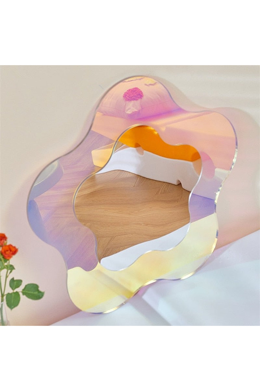 Acrylic Flower Decorative Mirror