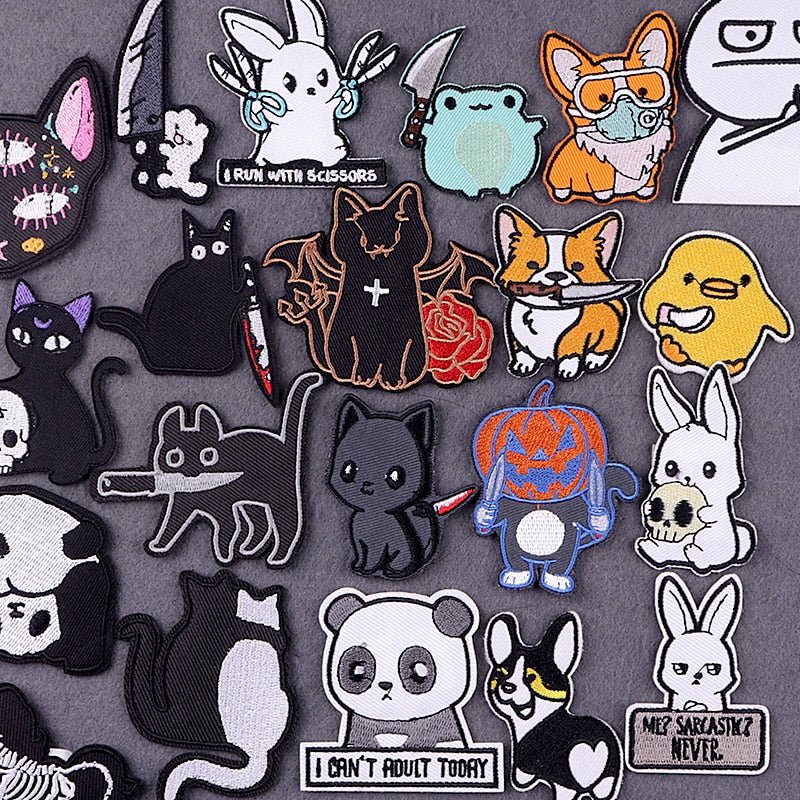 Aesthetic Animals Embroidered Patches