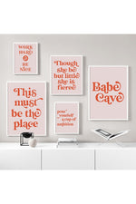 Babe Cave' Inspirational Canvas Poster