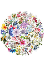 Vibrant Floral Decal Set