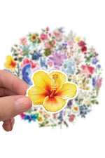 Vibrant Floral Decal Set