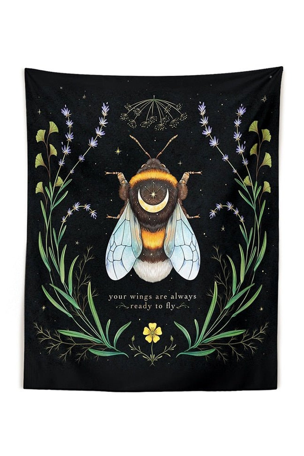 Botanical Girl Art Tapestry