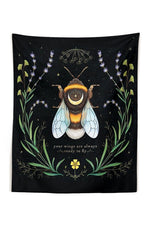 Botanical Girl Art Tapestry