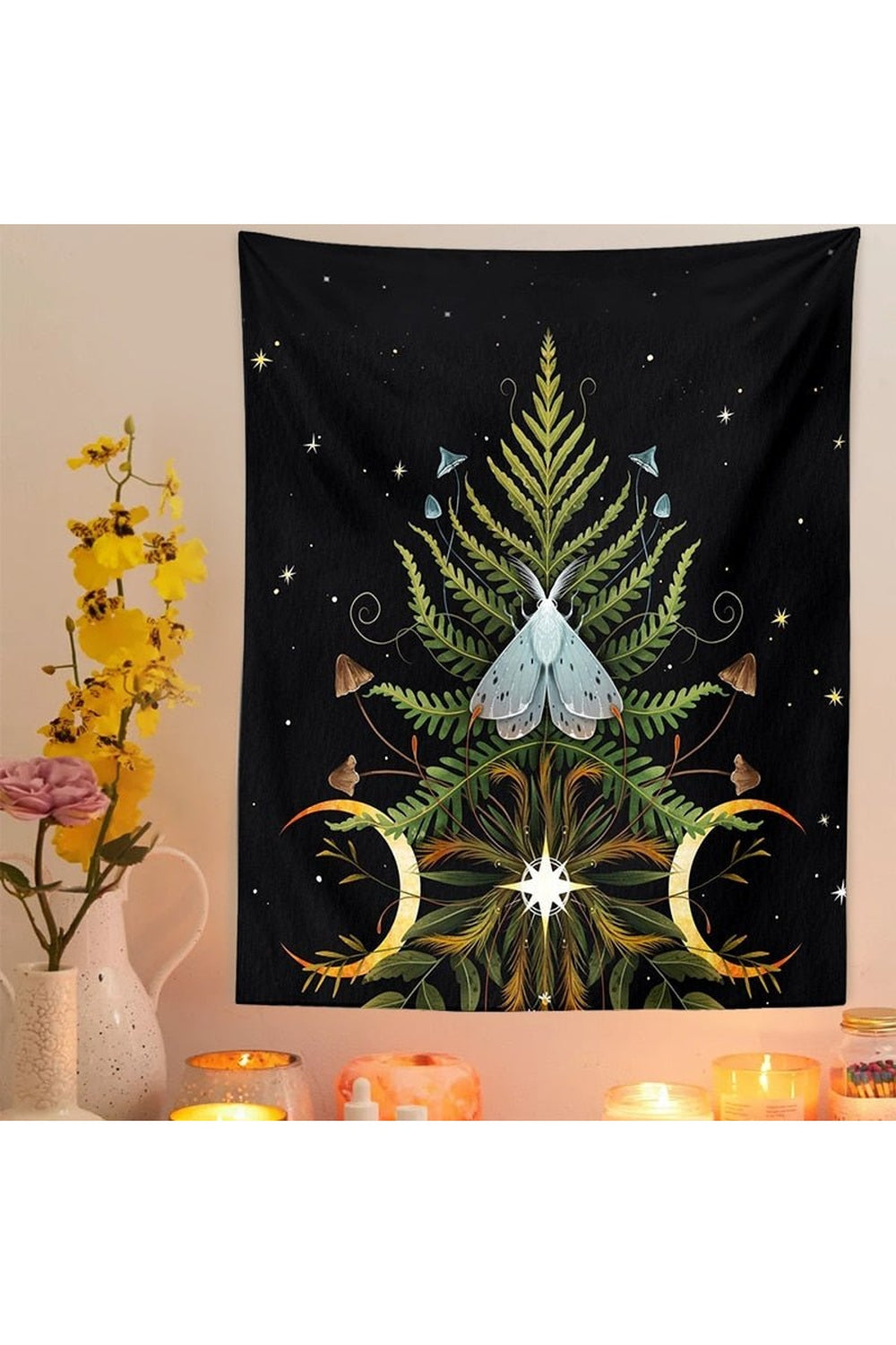 Botanical Girl Art Tapestry