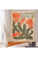 Mexican Botanical Art Tapestry