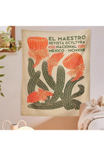 Mexican Botanical Art Tapestry