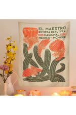 Mexican Botanical Art Tapestry