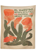 Mexican Botanical Art Tapestry