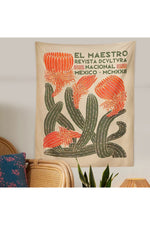 Mexican Botanical Art Tapestry