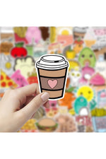 Whimsical Food Themed Stickers