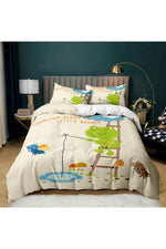 Frog Cartoon Bedding Set