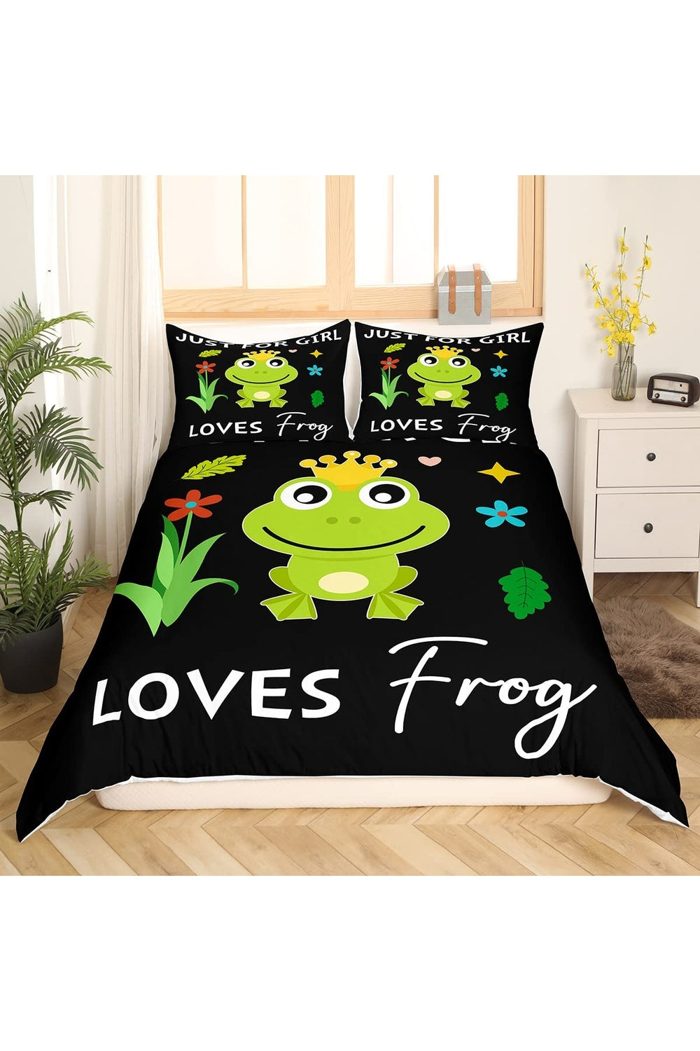 Frog Cartoon Bedding Set