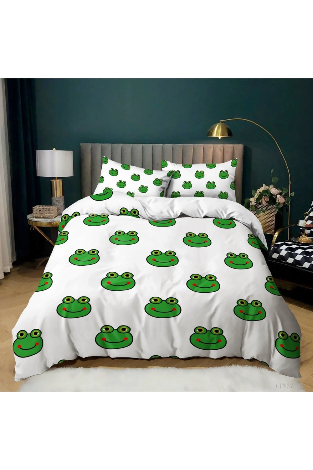 Frog Cartoon Bedding Set