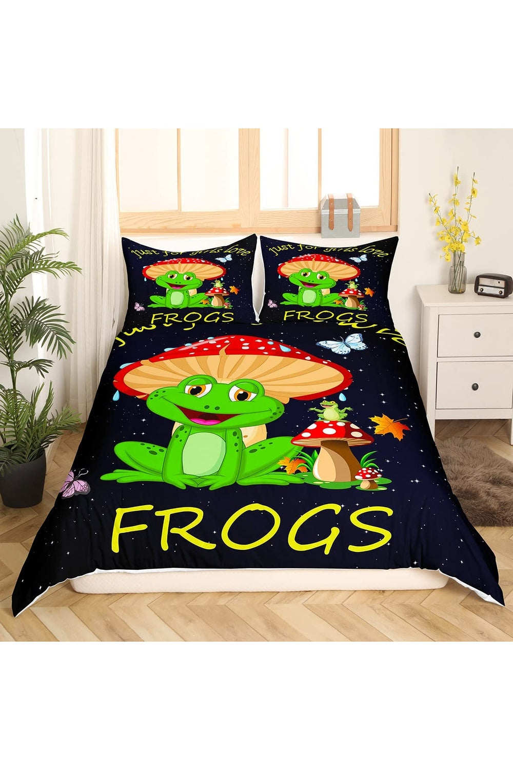 Frog Cartoon Bedding Set