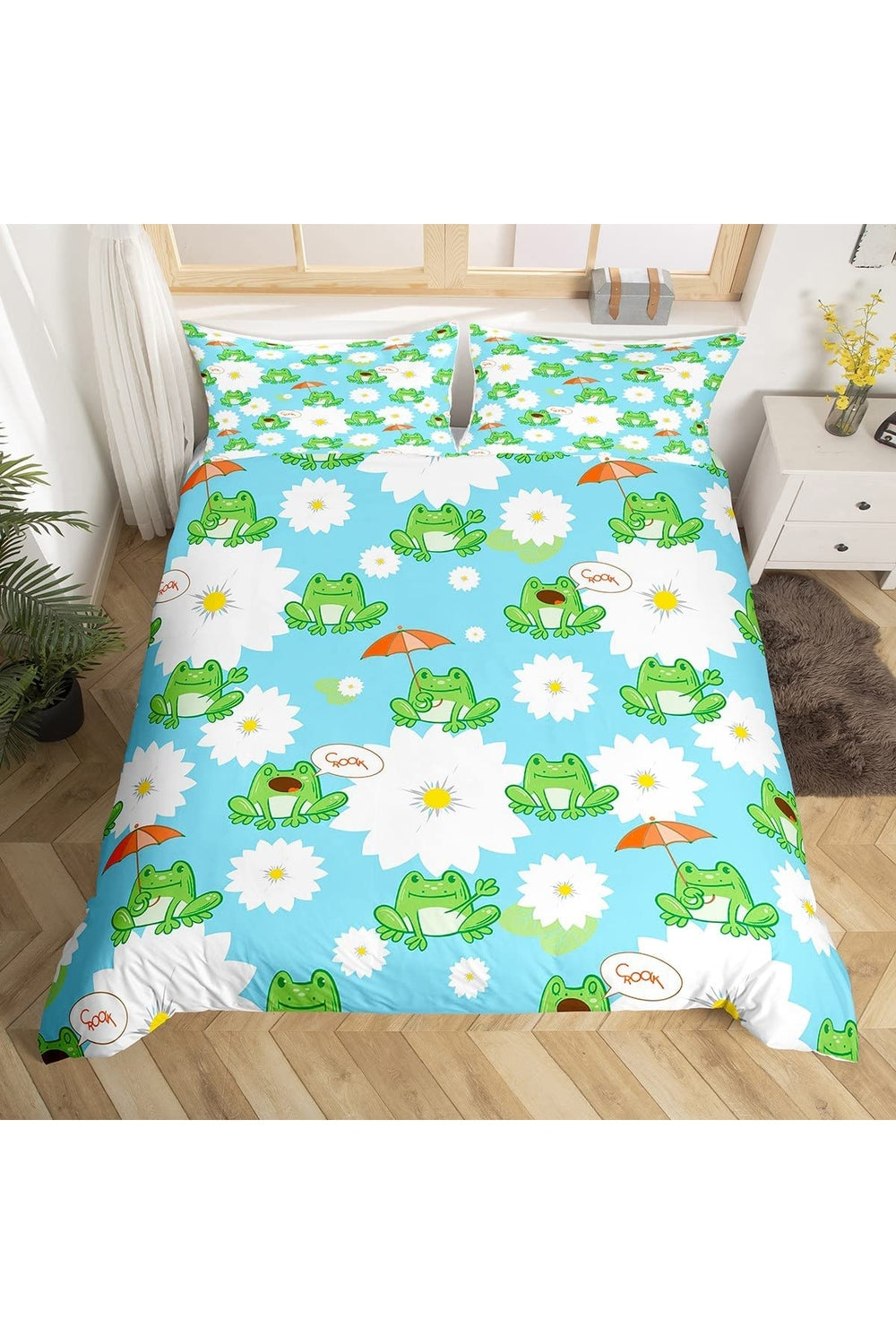 Frog Cartoon Bedding Set