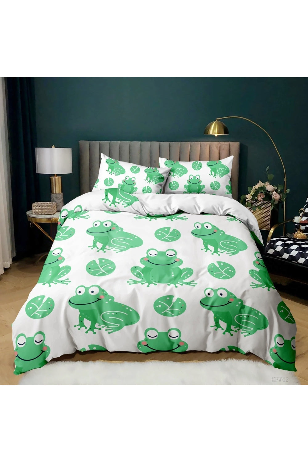 Frog Cartoon Bedding Set