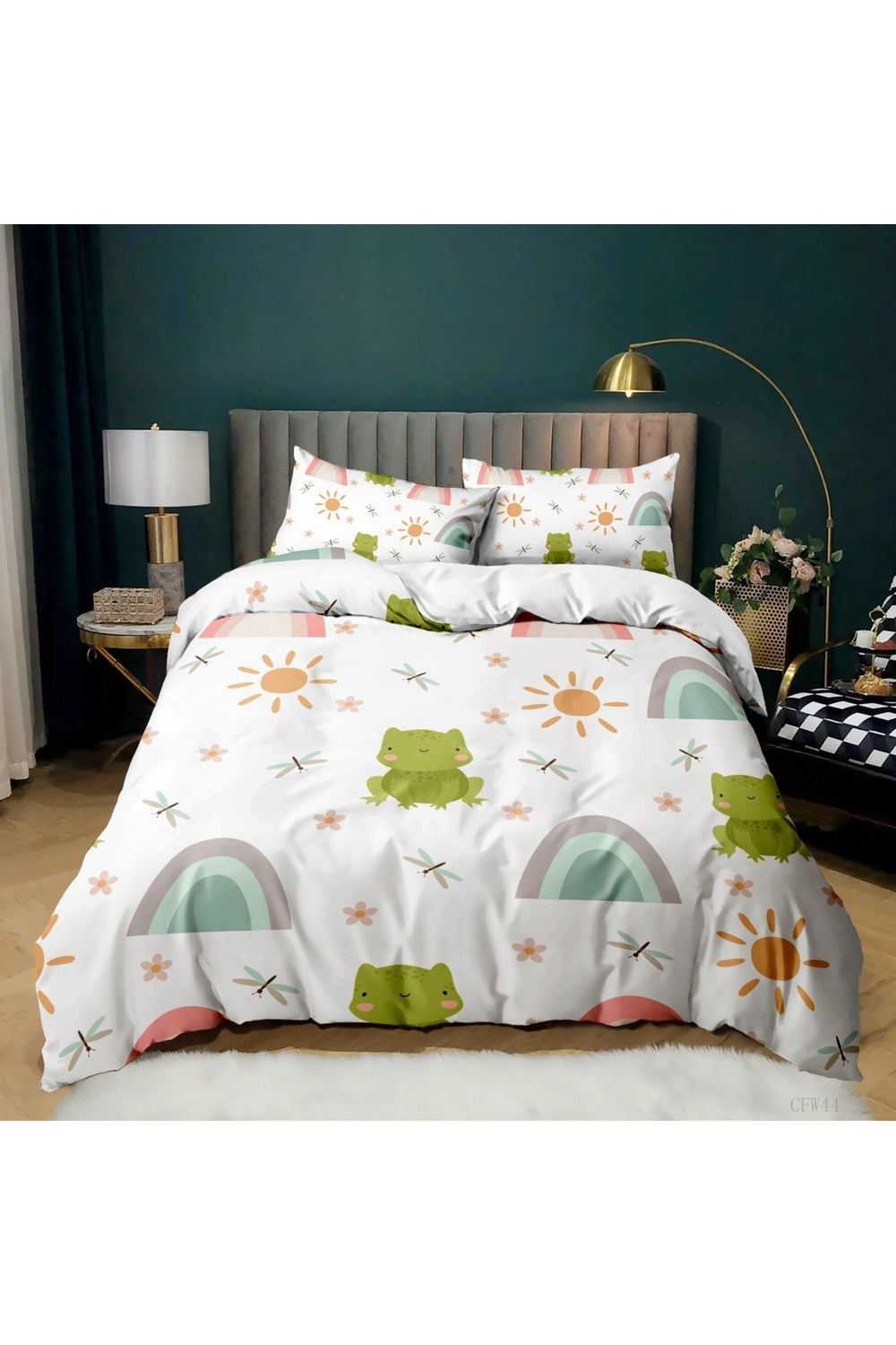 Frog Cartoon Bedding Set