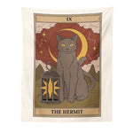 Aesthetic Cat Divination Tarot Tapestry