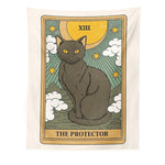 Aesthetic Cat Divination Tarot Tapestry