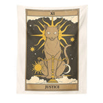 Aesthetic Cat Divination Tarot Tapestry