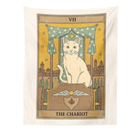 Cat Divination Tarot Wall Tapestry