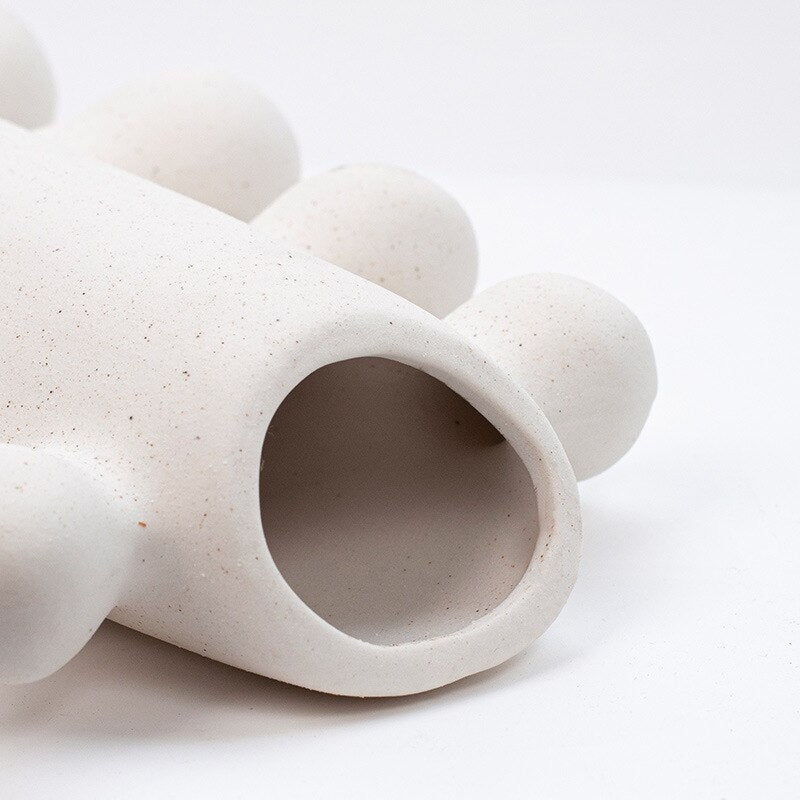 Aesthetic Ceramic Caterpillar Flower Vase