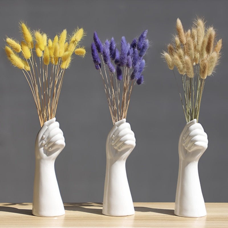 Aesthetic Ceramic Hand Vase