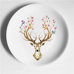 Aesthetic Colorful Deer Plates