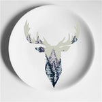 Aesthetic Colorful Deer Plates