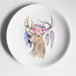 Aesthetic Colorful Deer Plates