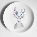 Aesthetic Colorful Deer Plates