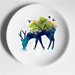 Aesthetic Colorful Deer Plates