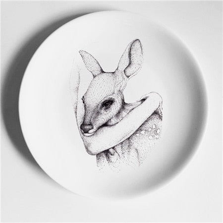 Aesthetic Colorful Deer Plates