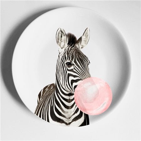 Aesthetic Colorful Deer Plates