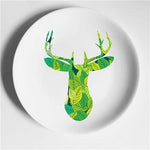 Aesthetic Colorful Deer Plates