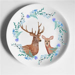 Aesthetic Colorful Deer Plates